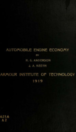 The representation of automobile engine economy performance by surfaces_cover