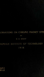 Observations on chrome magnet steel_cover