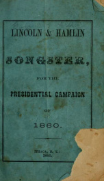 Lincoln and Hamlin campaign songster_cover