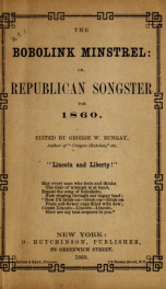 The bobolink minstrel, or, Republican songster for 1860_cover