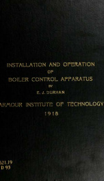 Installation and operation of boiler control apparatus_cover