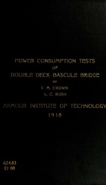 Power consumption tests of double deck bascule bridge_cover