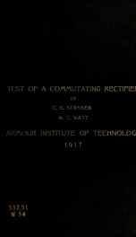 A test of a commutating rectifier_cover