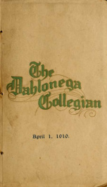 The Dahlonega Collegian April 1, 1910_cover