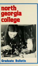 North Georgia College Graduate Bulletin 1981-83_cover
