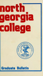 North Georgia College Graduate Bulletin 1976-78_cover