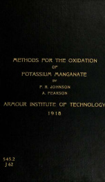 Methods for the oxidation of potassium manganate_cover