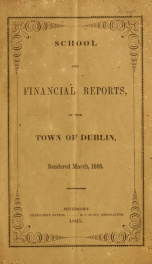 Annual reports of the Town of Dublin, New Hampshire 1865_cover