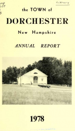 Annual report the Town of Dorchester, New Hampshire 1978_cover