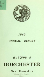 Annual report the Town of Dorchester, New Hampshire 1969_cover