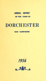 Annual report the Town of Dorchester, New Hampshire 1956_cover