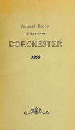 Annual report the Town of Dorchester, New Hampshire 1950_cover