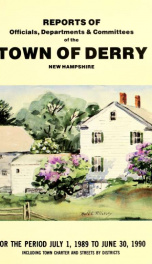 Annual reports of the Town of Derry, New Hampshire 1990_cover