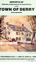 Annual reports of the Town of Derry, New Hampshire 1989_cover