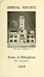 Annual reports Town of Effingham, New Hampshire 1966_cover