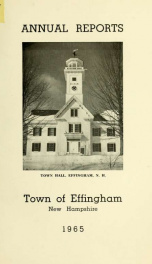 Annual reports Town of Effingham, New Hampshire 1965_cover