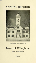 Annual reports Town of Effingham, New Hampshire 1963_cover