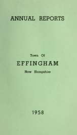 Annual reports Town of Effingham, New Hampshire 1958_cover