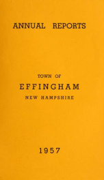 Annual reports Town of Effingham, New Hampshire 1957_cover