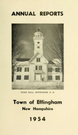 Annual reports Town of Effingham, New Hampshire 1954_cover