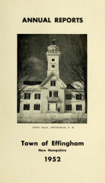 Annual reports Town of Effingham, New Hampshire 1952_cover