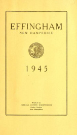 Annual reports Town of Effingham, New Hampshire 1945_cover