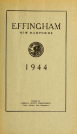 Annual reports Town of Effingham, New Hampshire 1944_cover