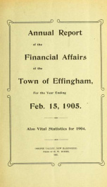 Annual reports Town of Effingham, New Hampshire 1905_cover