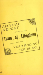 Annual reports Town of Effingham, New Hampshire 1901_cover