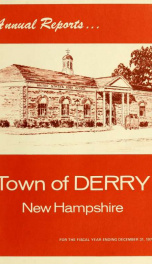 Annual reports of the Town of Derry, New Hampshire 1972_cover