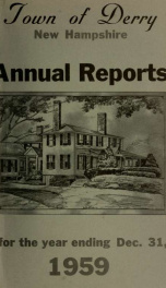 Annual reports of the Town of Derry, New Hampshire 1959_cover