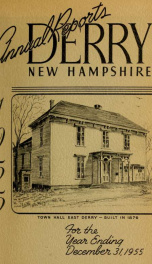 Annual reports of the Town of Derry, New Hampshire 1955_cover