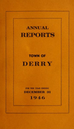 Annual reports of the Town of Derry, New Hampshire 1946_cover