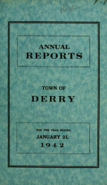 Annual reports of the Town of Derry, New Hampshire 1942_cover