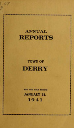 Annual reports of the Town of Derry, New Hampshire 1941_cover