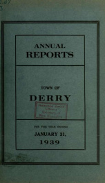 Annual reports of the Town of Derry, New Hampshire 1939_cover