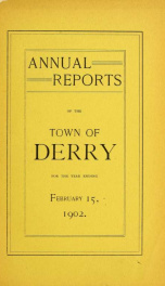 Annual reports of the Town of Derry, New Hampshire 1902_cover