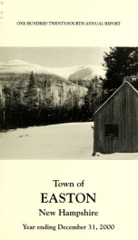 Annual report for the Town of Easton, New Hampshire 2000_cover