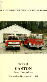 Annual report for the Town of Easton, New Hampshire 1990_cover