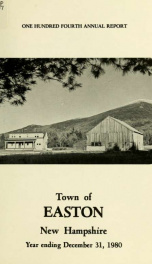 Annual report for the Town of Easton, New Hampshire 1980_cover