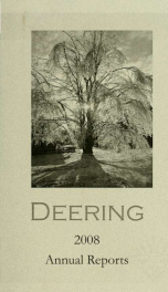 Annual report of the Town of Deering, New Hampshire 2008_cover