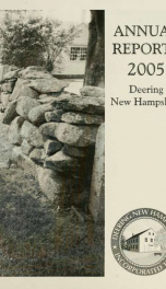 Annual report of the Town of Deering, New Hampshire 2005_cover