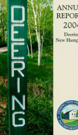 Annual report of the Town of Deering, New Hampshire 2004_cover