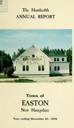 Annual report for the Town of Easton, New Hampshire 1976_cover