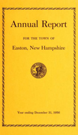 Annual report for the Town of Easton, New Hampshire 1956_cover