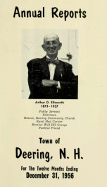 Annual report of the Town of Deering, New Hampshire 1956_cover