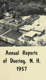 Annual report of the Town of Deering, New Hampshire 1957_cover