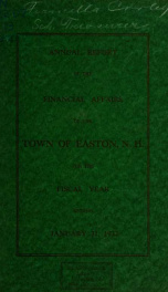 Annual report for the Town of Easton, New Hampshire 1932_cover