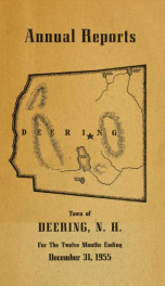 Annual report of the Town of Deering, New Hampshire 1955_cover