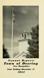 Annual report of the Town of Deering, New Hampshire 1954_cover